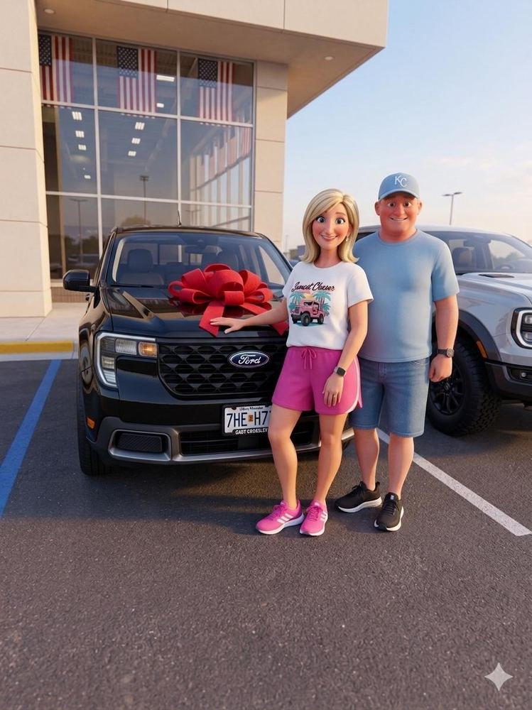 Sold - happy customer with their new vehicle